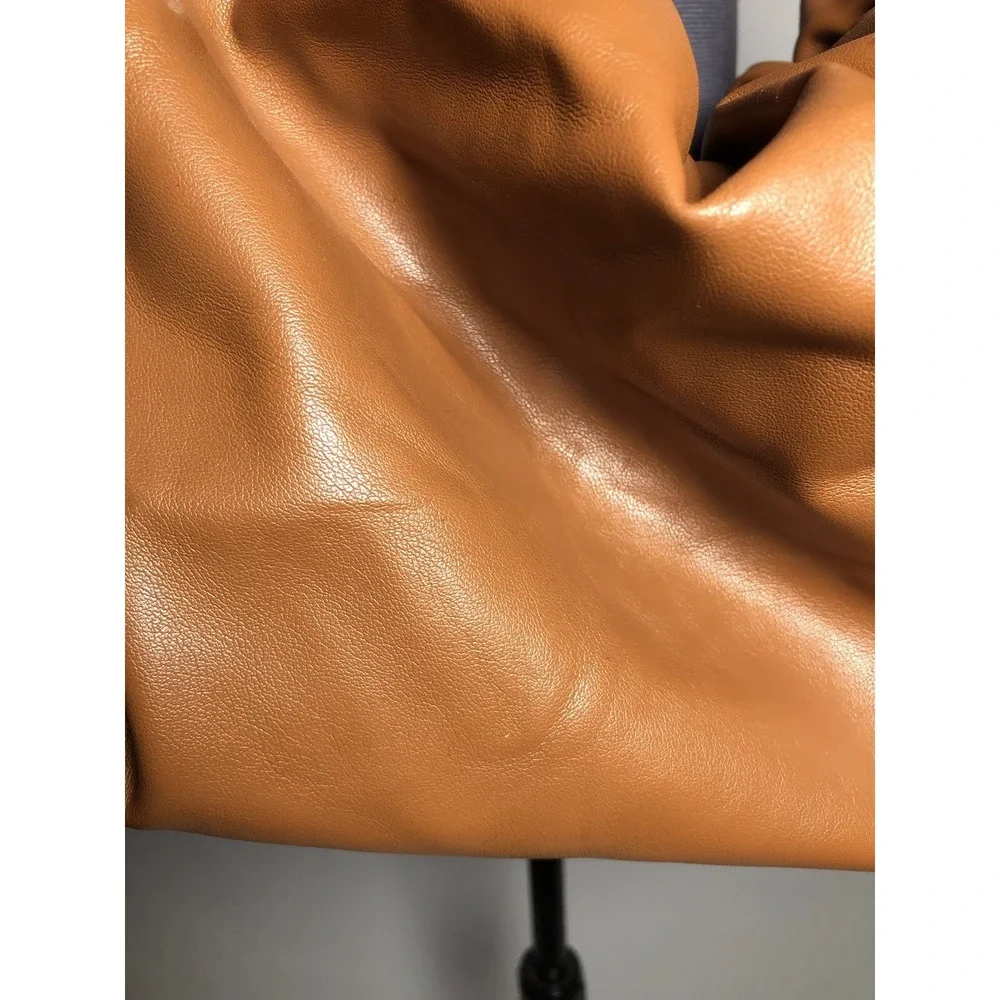 Y2K Style Slouchy Hobo Bag Brown‎ Faux Leather Oversized Shoulder